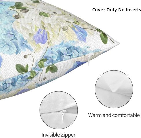 Pillowcase Hydrangea Chair Cushion Cover Can't Afford The Ball Square Cushion Cover in Kuwait