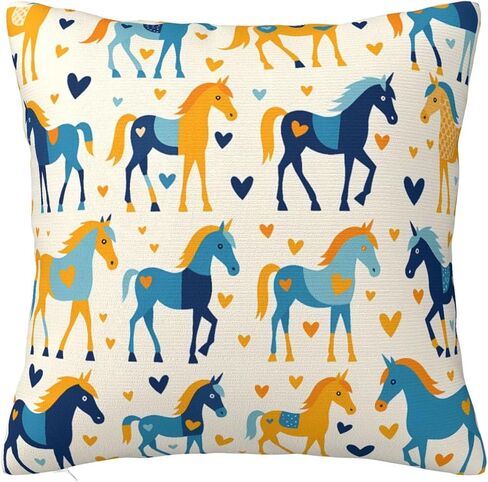 Pillowcase Love Pony Chair Cushion Cover Can't Afford The Ball Square Cushion Cover in Kuwait