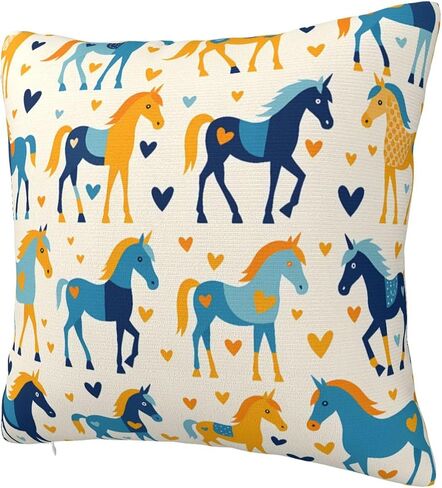 Pillowcase Love Pony Chair Cushion Cover Can't Afford The Ball Square Cushion Cover in Kuwait