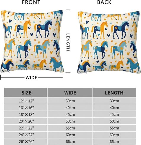 Pillowcase Love Pony Chair Cushion Cover Can't Afford The Ball Square Cushion Cover in Kuwait
