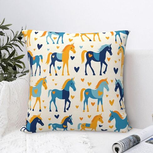 Pillowcase Love Pony Chair Cushion Cover Can't Afford The Ball Square Cushion Cover in Kuwait