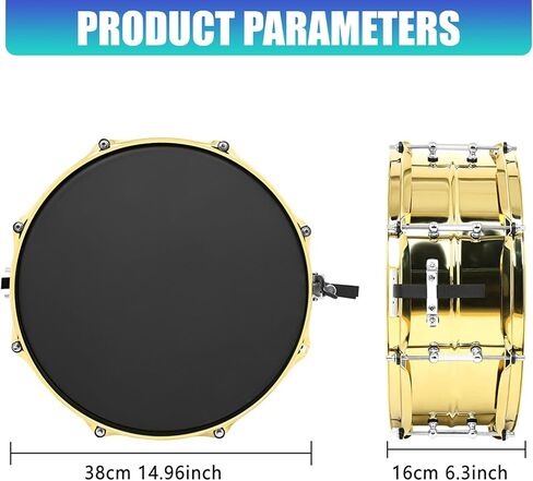March Snare Drum Set School Band Snare Drum Musical Toy Hand Drums Percussions Musical Instrument Toy in Kuwait
