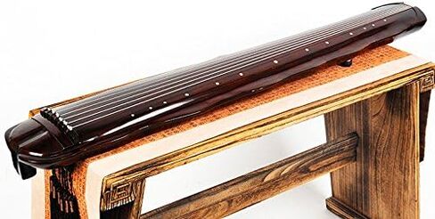 OrientalMusicSanctuary JIAOYE (تصميم أوراق الموز) شجرة التنوب Guqin المستصلحة التي يعود تاريخها إلى قرن من الزمان لفناني الأداء المتقدمين in Kuwait