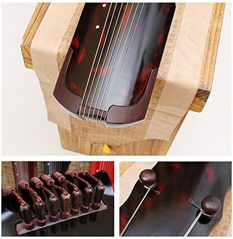 سلسلة MAESTRO المستردة من FIR Fuxi Guqin المصممة لمدارس Guqin المعهد الموسيقي والمهني - آلة القانون الصينية القديمة ذات 7 أوتار على مستوى الكونشرتو in Kuwait