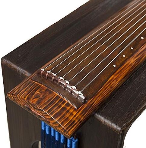 OrientalMusicSanctuary 枯木龙吟 (نحيب التنين على شجرة ذابلة) شجرة التنوب Guqin المستصلحة ذات القرن القديم لفناني الأداء المتقدمين - آلة القانون الصينية المكونة من 7 أوتار in Kuwait