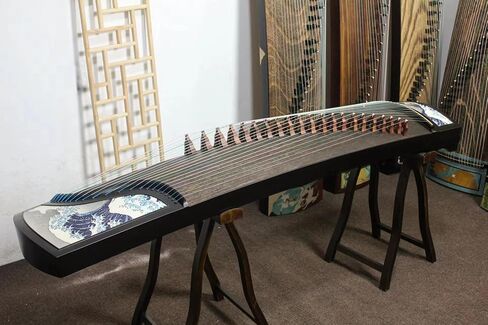 LANDTOM Selected Professional Level Ebony Guzheng (163cm) for Adults/Children/Senior/Intermediate/Beginner in Kuwait