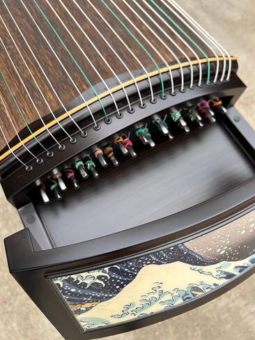 LANDTOM Selected Professional Level Ebony Guzheng (163cm) for Adults/Children/Senior/Intermediate/Beginner in Kuwait