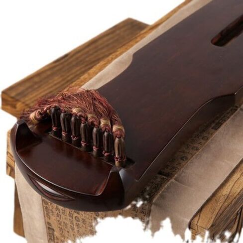 JITEM خشب بولونيا المحمول 7 أوتار Guqin، أداة سلسلة صينية تقليدية، مناسبة للمبتدئين والمحترفين in Kuwait