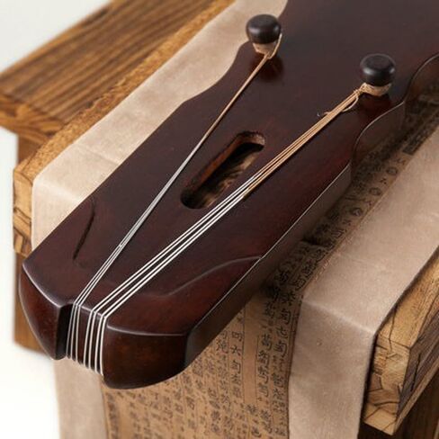 JITEM خشب بولونيا المحمول 7 أوتار Guqin، أداة سلسلة صينية تقليدية، مناسبة للمبتدئين والمحترفين in Kuwait