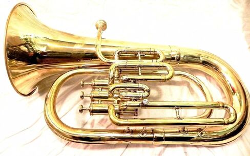 I/M Euphonium Brass Polish 3 Valve Euphonium & Mouth Piece With Bag Tuba in Kuwait