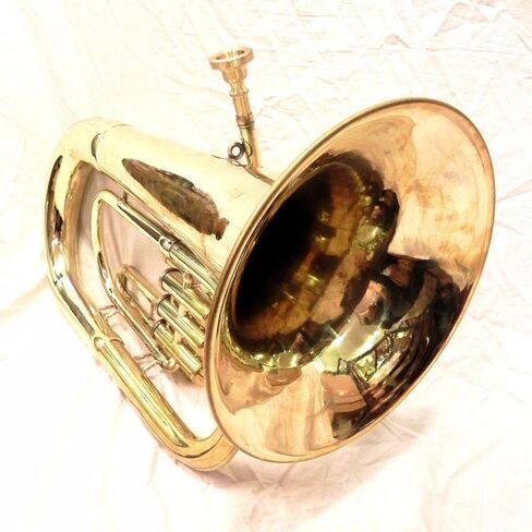 I/M Euphonium Brass Polish 3 Valve Euphonium & Mouth Piece With Bag Tuba in Kuwait
