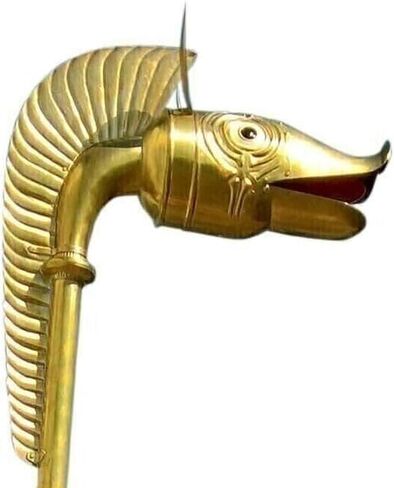 CARNYX Tintignac قرن الحرب السلتية في العصور الوسطى - كارنيكس النحاسي بطول 6 أقدام (أربعة أجزاء، قابلة للتشغيل بالكامل، نسخة طبق الأصل من إعادة تمثيل مصنوعة يدويًا) in Kuwait