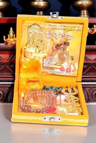 Maa Baglamukhi Idol مع صندوق Yantra Kavach المنشط الكامل Puja Sadhana in Kuwait