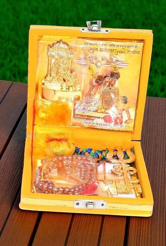 Maa Baglamukhi Idol مع صندوق Yantra Kavach المنشط الكامل Puja Sadhana in Kuwait