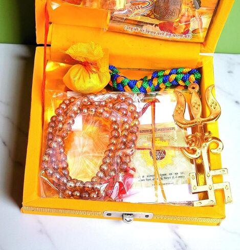 Maa Baglamukhi Idol مع صندوق Yantra Kavach المنشط الكامل Puja Sadhana in Kuwait