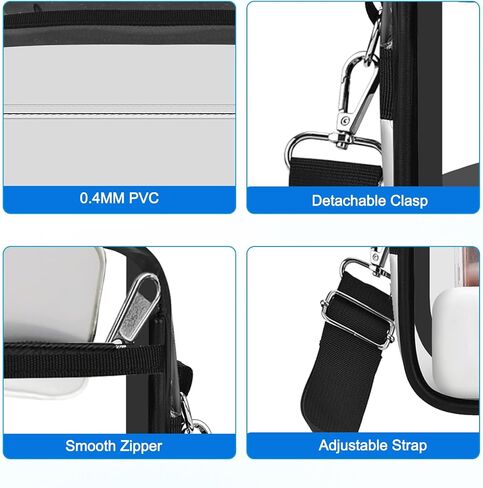 تمت الموافقة على استاد Busiuw Clear Bag لمناسبات الاستاد وحقائب اليد والمحفظة الصغيرة لمحبي الرياضة النسائية in Kuwait