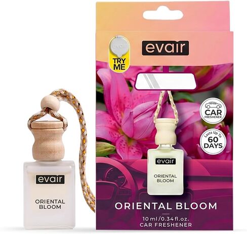 معطر الهواء Evair مع عطر الزيوت الأساسية في زجاجة زجاجية مع غطاء الناشر الخشبي | 10 مل - حزمة من 1 (غاردينيا) in Kuwait