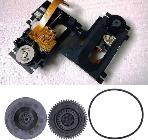 Durable Professional Gear Belt Laser Head Accessories Replacement Kits Easy to Install for VAM1201 CD VCD 2 Gears 1 Belt in Kuwait