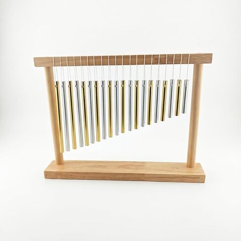20-Note Bar Chime, Wood Percussion Musical Instrument with Mallet, Table Top Wind Chime for Meditation & Sound in Kuwait