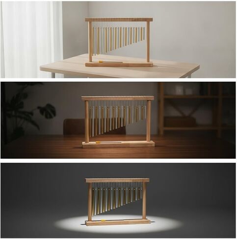 20-Note Bar Chime, Wood Percussion Musical Instrument with Mallet, Table Top Wind Chime for Meditation & Sound in Kuwait
