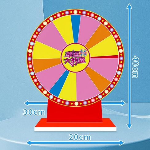 Lightweight, Erasable, Rotating Table Roulette Wheel with Prizes, Ideal for Promotional Activities and Games of Chance. in Kuwait