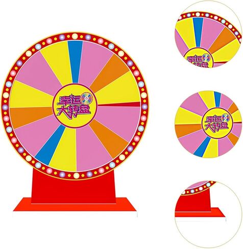 Lightweight, Erasable, Rotating Table Roulette Wheel with Prizes, Ideal for Promotional Activities and Games of Chance. in Kuwait