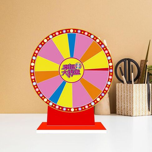 Lightweight, Erasable, Rotating Table Roulette Wheel with Prizes, Ideal for Promotional Activities and Games of Chance. in Kuwait