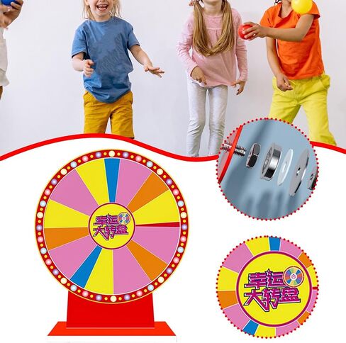 Lightweight, Erasable, Rotating Table Roulette Wheel with Prizes, Ideal for Promotional Activities and Games of Chance. in Kuwait