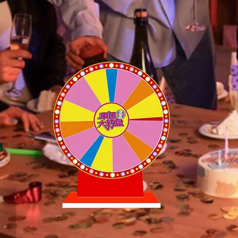 Lightweight, Erasable, Rotating Table Roulette Wheel with Prizes, Ideal for Promotional Activities and Games of Chance. in Kuwait