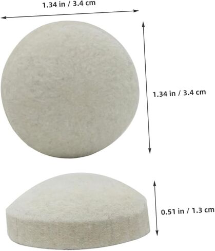 Replacement Drum Hammers Head Pad White Felt Pad for Timpani Mallets Foot Pedal Heads for Drummers in Kuwait