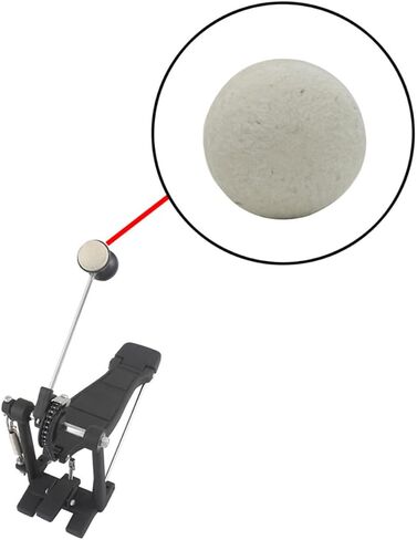 Replacement Drum Hammers Head Pad White Felt Pad for Timpani Mallets Foot Pedal Heads for Drummers in Kuwait