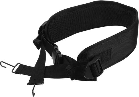 Garneck Adjustable Black Djembe Drum Belt Strap with Thickened Wide Nylon Mesh Cloth and Sturdy Metal Hooks for Hand Drum Carrying and Marching Band Use in Kuwait