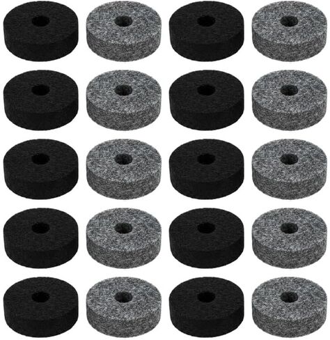 20 Pcs Cymbal Stand Felt Washers, Soft Round Drum Felts Replacement for Drummers, Protect Cymbals & Enhance Sound in Kuwait