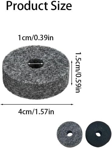 20 Pcs Cymbal Stand Felt Washers, Soft Round Drum Felts Replacement for Drummers, Protect Cymbals & Enhance Sound in Kuwait