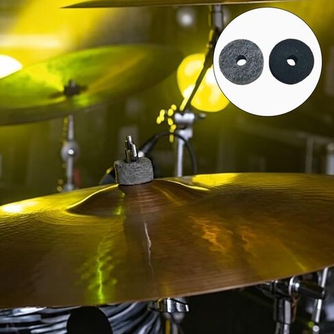 20 Pcs Cymbal Stand Felt Washers, Soft Round Drum Felts Replacement for Drummers, Protect Cymbals & Enhance Sound in Kuwait
