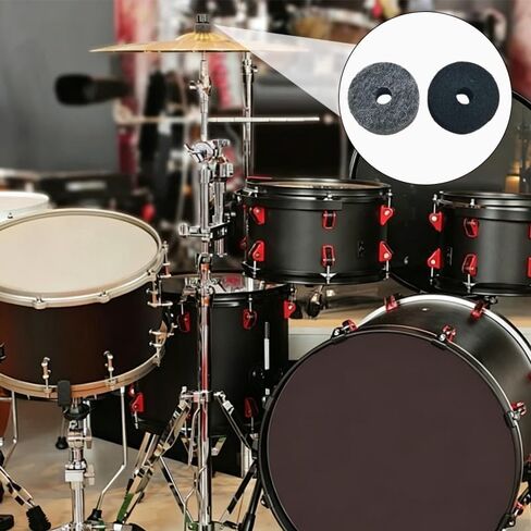 20 Pcs Cymbal Stand Felt Washers, Soft Round Drum Felts Replacement for Drummers, Protect Cymbals & Enhance Sound in Kuwait