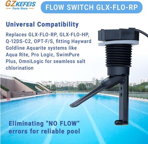 Flow Switch for Hayward,Replacement for GLX-FLO-RP,Flow Switch for Hayward Goldline Aquarite Salt System,Pool Flows Sensor for Salt Cell and Chlorine Generators,15 Foot Cable in Kuwait