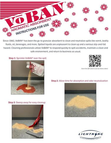 VoBAN Absorbent 1 LB Bags (24 Bags/Box) in Kuwait