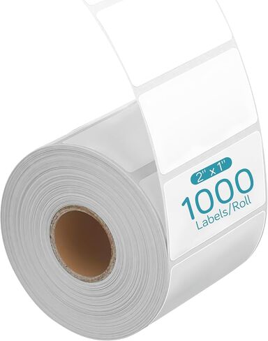 2"x1" Direct Thermal Barcode Labels, Roll of 1,000 | For Shipping, Price, Mailing, Name, Commercial Grade Stickers in Kuwait
