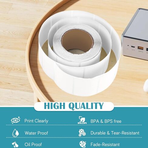 2"x1" Direct Thermal Barcode Labels, Roll of 1,000 | For Shipping, Price, Mailing, Name, Commercial Grade Stickers in Kuwait