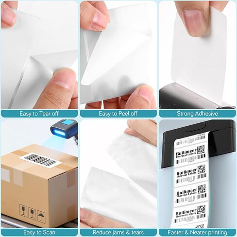 2"x1" Direct Thermal Barcode Labels, Roll of 1,000 | For Shipping, Price, Mailing, Name, Commercial Grade Stickers in Kuwait