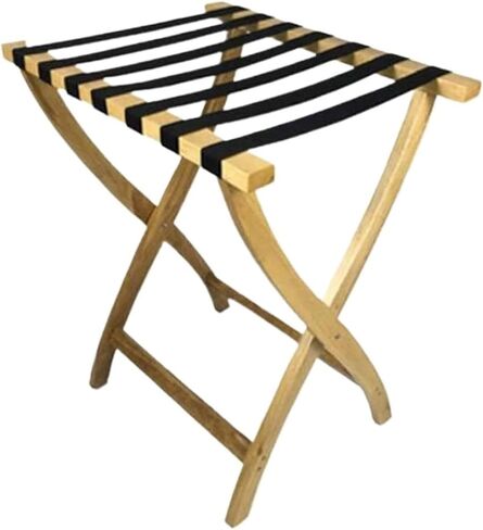 Rack,Guest Room Folding Suitcase Stand Solid Wood Luggage Rack for Hotel Room Bedroom Bedroom Hotel(Red) in Kuwait
