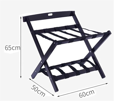 Rack,1 Pack Suitcase Stand Foldable Wooden Luggage Rack with Nylon Straps for Guest Room Hotel Bedroom Hotel in Kuwait