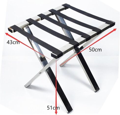 Rack,Stainless Steel Suitcase Stand Home Folding Luggage Rack Portable for Travellers Bedroom Hotel in Kuwait