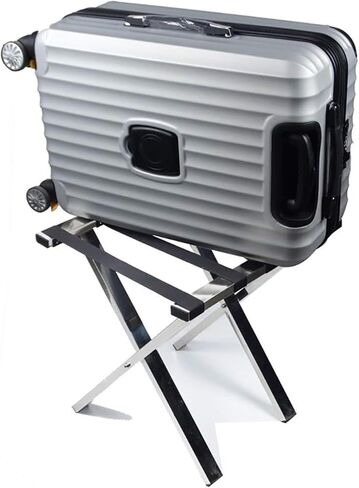 Rack,Stainless Steel Suitcase Stand Home Folding Luggage Rack Portable for Travellers Bedroom Hotel in Kuwait