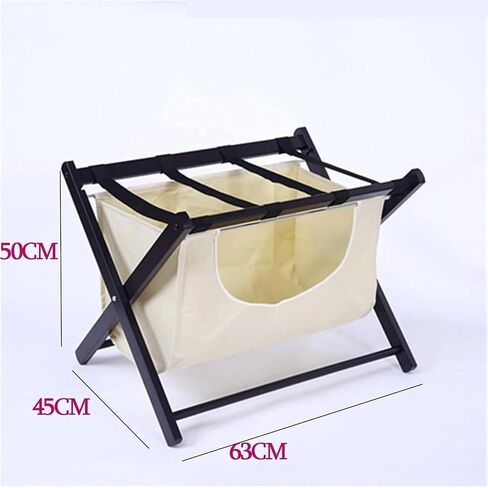 Rack,1 Pack Foldable Suitcase Stand with Nylon Straps Solid Wooden Hotel Luggage Rack for Guest Room Bedroom Hotel in Kuwait