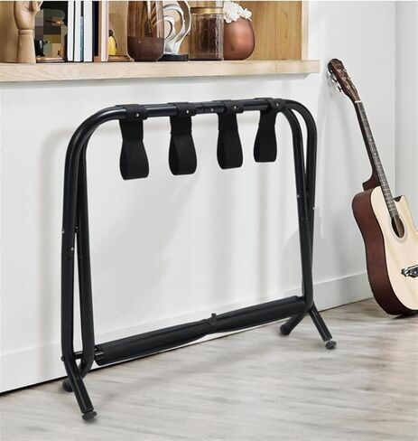 Rack,Folding Luggage Racks Carbon Steel Suitcase Stand with Storage for Guest Room Bedroom Hotel Bedroom Hotel in Kuwait