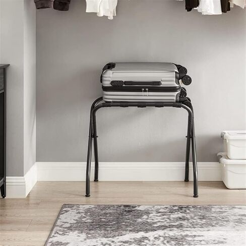 Rack,Stainless Steel Luggage Rack Folding Portable Luaggage Stand for Hotel Bedroom Bedroom Hotel in Kuwait