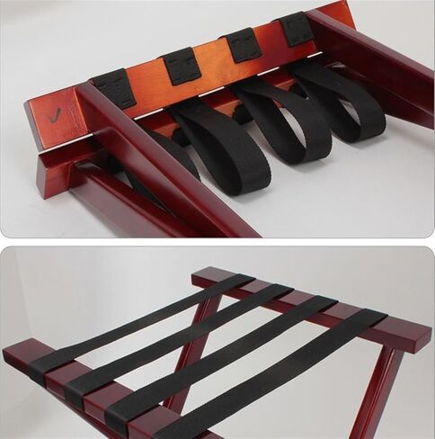 Rack,Foldable Luggage Rack Wood Folding Bedroom Storage for Hotel Guest Room Bedroom Hotel in Kuwait