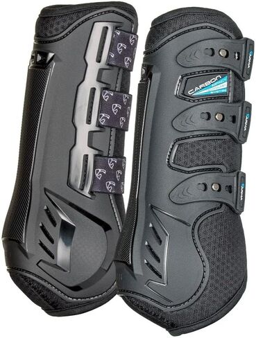 Shires ARMA Carbon Training Boots - Durable High-Performance Horse Leg Protection & Injury Prevention Black/Cob in Kuwait